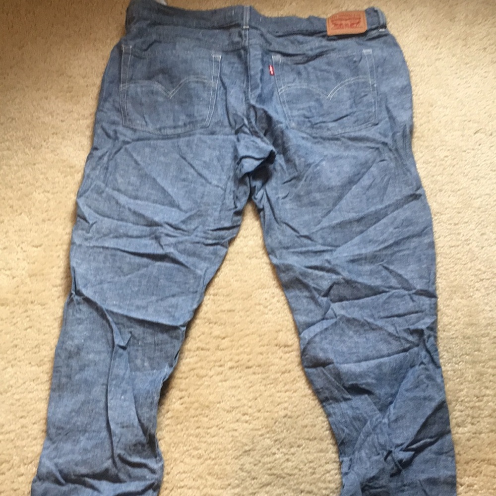 Levi linen boyfriend pants